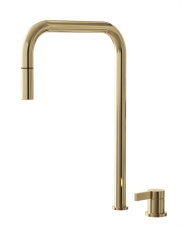 Lavabo Alkymist 788 RS køkkenarmatur m/udtrækstud i PVD messing